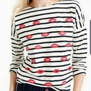 JCrew Kisses tee!💋💋💋 Just in time for Valentine's Day!!